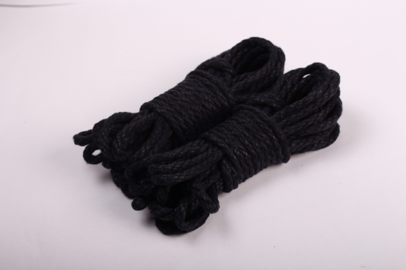 black hemp rope for rope bondage