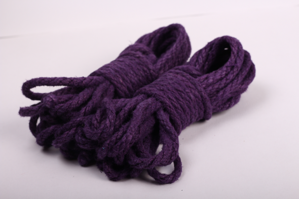 purple hemp rope for rope bondage