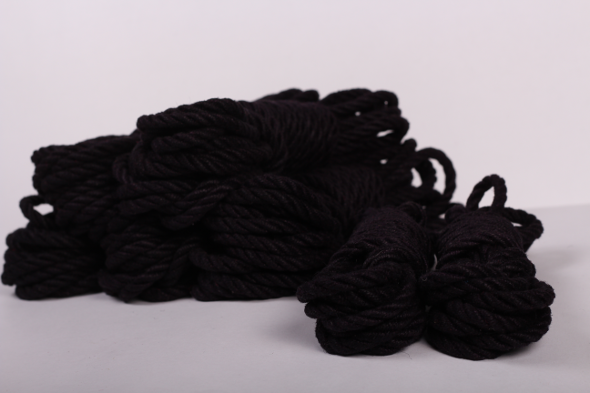 black jute rope for rope bondage