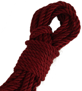 Buy burgundy rope for rope bondage