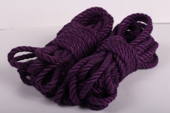 purple jute rope for rope bondage