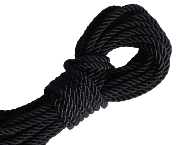 black nylon rope for rope bondage