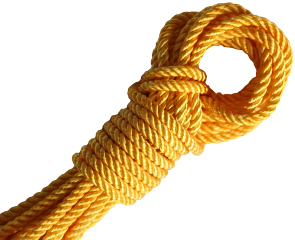 gold nylon rope for rope bondage