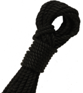 Buy black rope for rope bondage