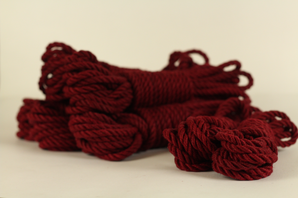 burgundy jute rope for rope bondage