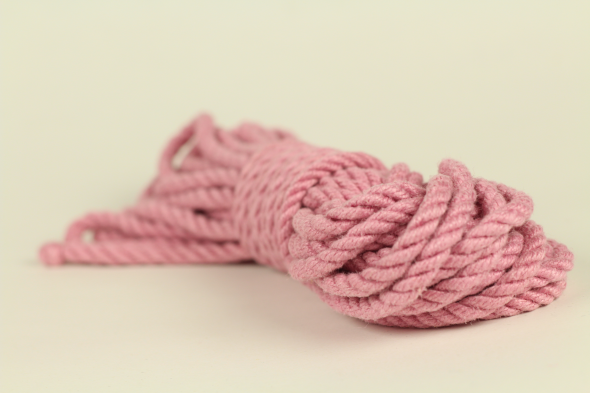 pink jute rope for rope bondage