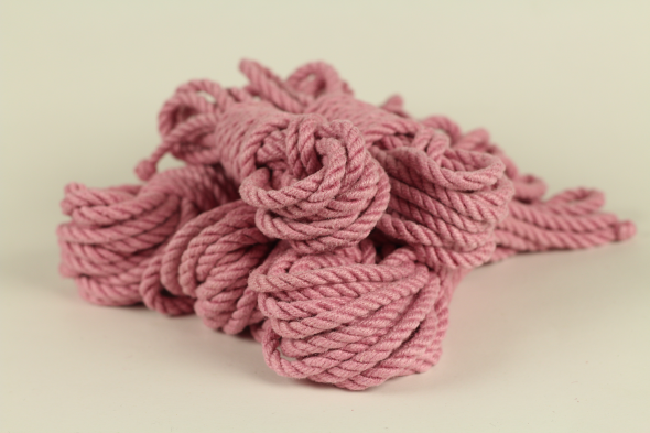 pink jute rope for rope bondage