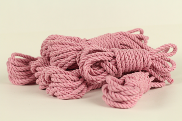 pink jute rope for rope bondage