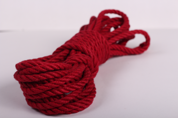 Corde Shibari – Bondage En Jute 6mm/8m – Rouge