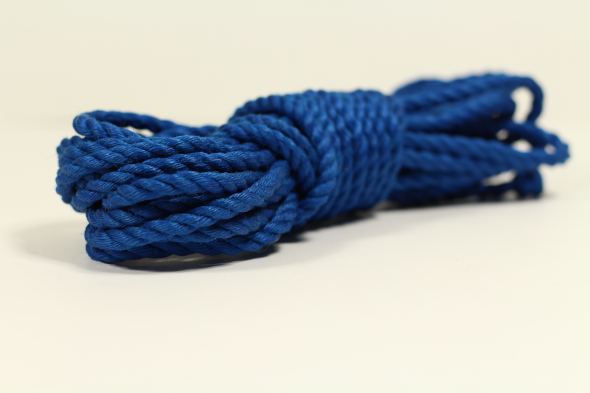 blue shibari_jute rope for rope bondage