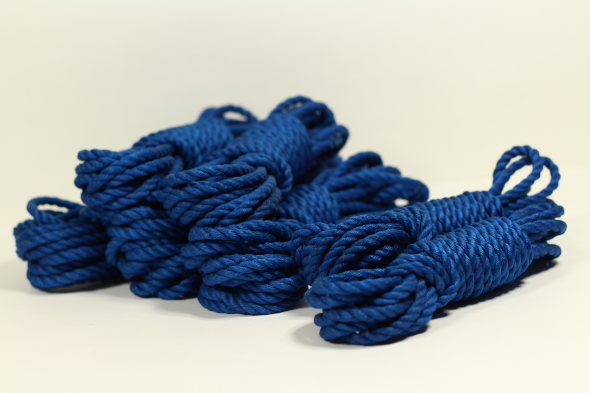 blue shibari_jute rope for rope bondage