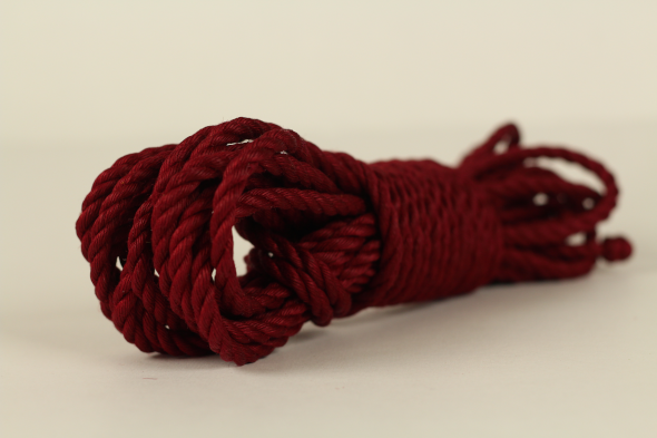 burgundy shibari_jute rope for rope bondage