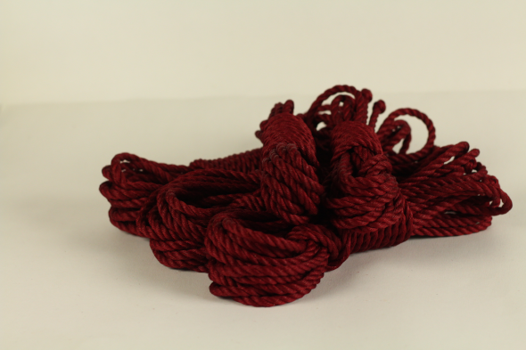 burgundy shibari_jute rope for rope bondage