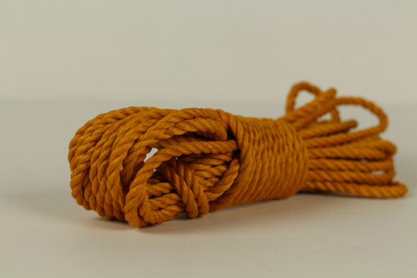 gold shibari_jute rope for rope bondage