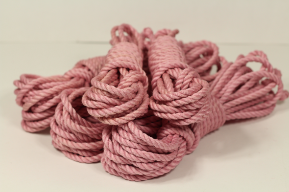 pink shibari_jute rope for rope bondage