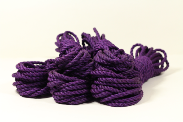 purple shibari_jute rope for rope bondage