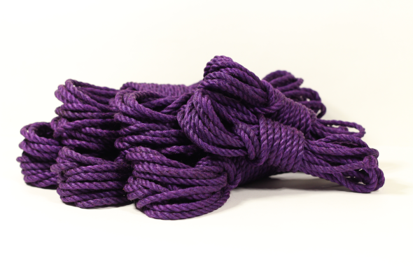 purple shibari_jute rope for rope bondage